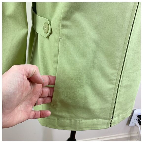 Appleseed's Light Green‎ Cotton Front Zip Jacket M - Picture 4 of 11